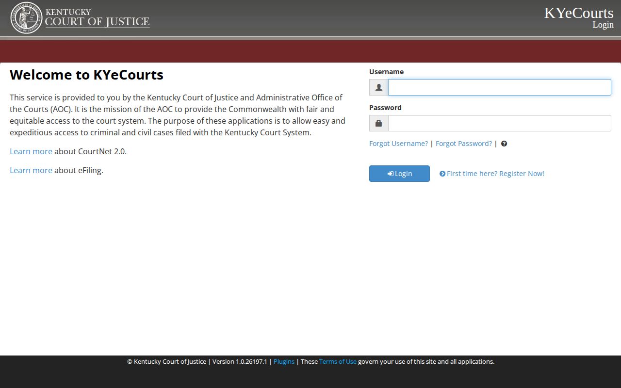 Crittenden County arrest record CourtNet search entry